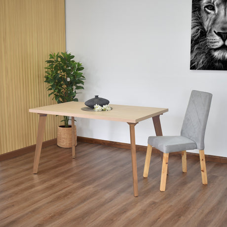 Mesa de Comedor Lugo Matiz Oasis 138x76cm Cuadrado de Seis Puestos sin Sillas - COMEDORES | Bylmo