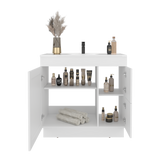 Mueble para Lavamanos Baluarte Blanco 91.7x86.3cm Individual con Lavamanos Empotrado y con Tres Puertas