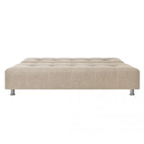Sofá Cama Milan Beige 180x30cm de Tres Puestos Reclinable Con Tapizado Acolchado y Antifluido - SOFAS Y POLTRONAS | Bylmo