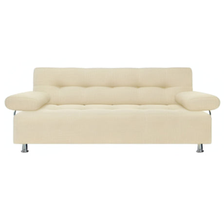 Sofá Cama Milan Marfil 180x30cm de Tres Puestos Reclinable Con Tapizado Acolchado y Antifluido - SOFAS Y POLTRONAS | Bylmo