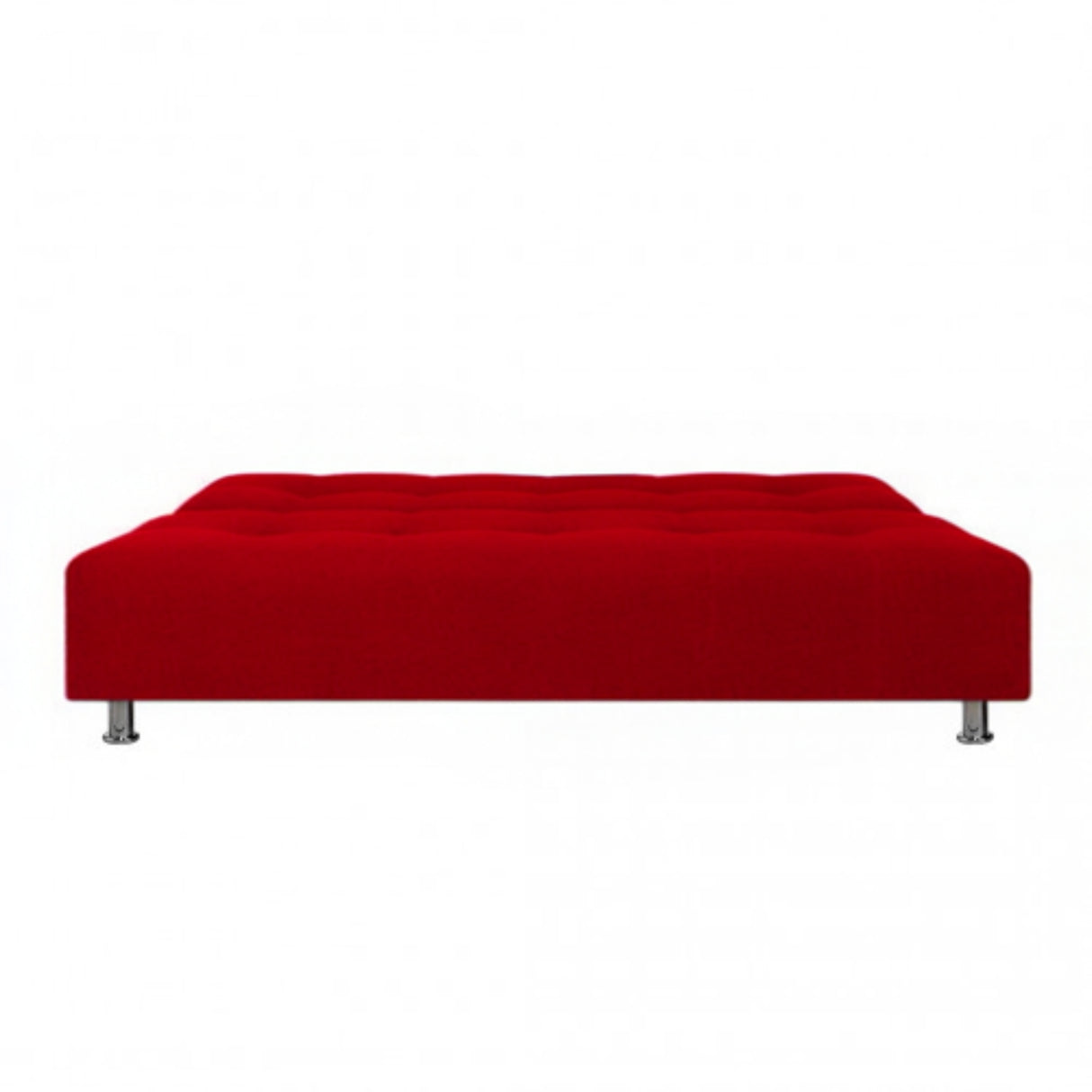 Sofá Cama Milan Rojo 180x30cm de Tres Puestos Reclinable Con Tapizado Acolchado y Antifluido - SOFAS Y POLTRONAS | Bylmo