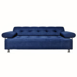 Sofá Cama Milan Petróleo 180x30cm de Tres Puestos Reclinable Con Tapizado Acolchado y Antifluido - SOFAS Y POLTRONAS | Bylmo