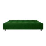 Sofá Cama Milan Verde 180x30cm de Tres Puestos Reclinable Con Tapizado Acolchado y Antifluido - SOFAS Y POLTRONAS | Bylmo