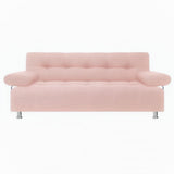 Sofá Cama Milan Palo de Rosa 180x30cm de Tres Puestos Reclinable Con Tapizado Acolchado y Antifluido - SOFAS Y POLTRONAS | Bylmo