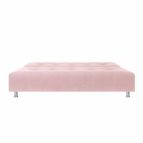 Sofá Cama Milan Palo de Rosa 180x30cm de Tres Puestos Reclinable Con Tapizado Acolchado y Antifluido - SOFAS Y POLTRONAS | Bylmo