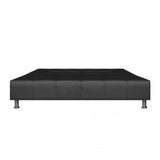 Sofá Cama Milan Negro 180x30cm de Tres Puestos Reclinable Con Tapizado de Cuerina Acolchado y Antifluido - SOFAS Y POLTRONAS | Bylmo