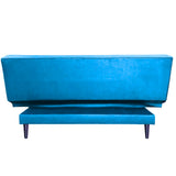 Sofá Cama Manchesster Turquesa 170x30cm de Tres Puestos Reclinable Con Tapizado Acolchado y Antifluido - SOFAS Y POLTRONAS | Bylmo