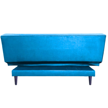 Sofá Cama Manchesster Turquesa 170x30cm de Tres Puestos Reclinable Con Tapizado Acolchado y Antifluido - SOFAS Y POLTRONAS | Bylmo