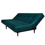 Sofá Cama Manchesster Verde 170x30cm de Tres Puestos Reclinable Con Tapizado Acolchado y Antifluido - SOFAS Y POLTRONAS | Bylmo