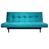 Sofá Cama Manchesster Azul 170x30cm de Tres Puestos Reclinable Con Tapizado Acolchado y Antifluido - SOFAS Y POLTRONAS | Bylmo