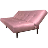 Sofá Cama Manchesster Rosado 170x30cm de Tres Puestos Reclinable Con Tapizado Acolchado y Antifluido - SOFAS Y POLTRONAS | Bylmo