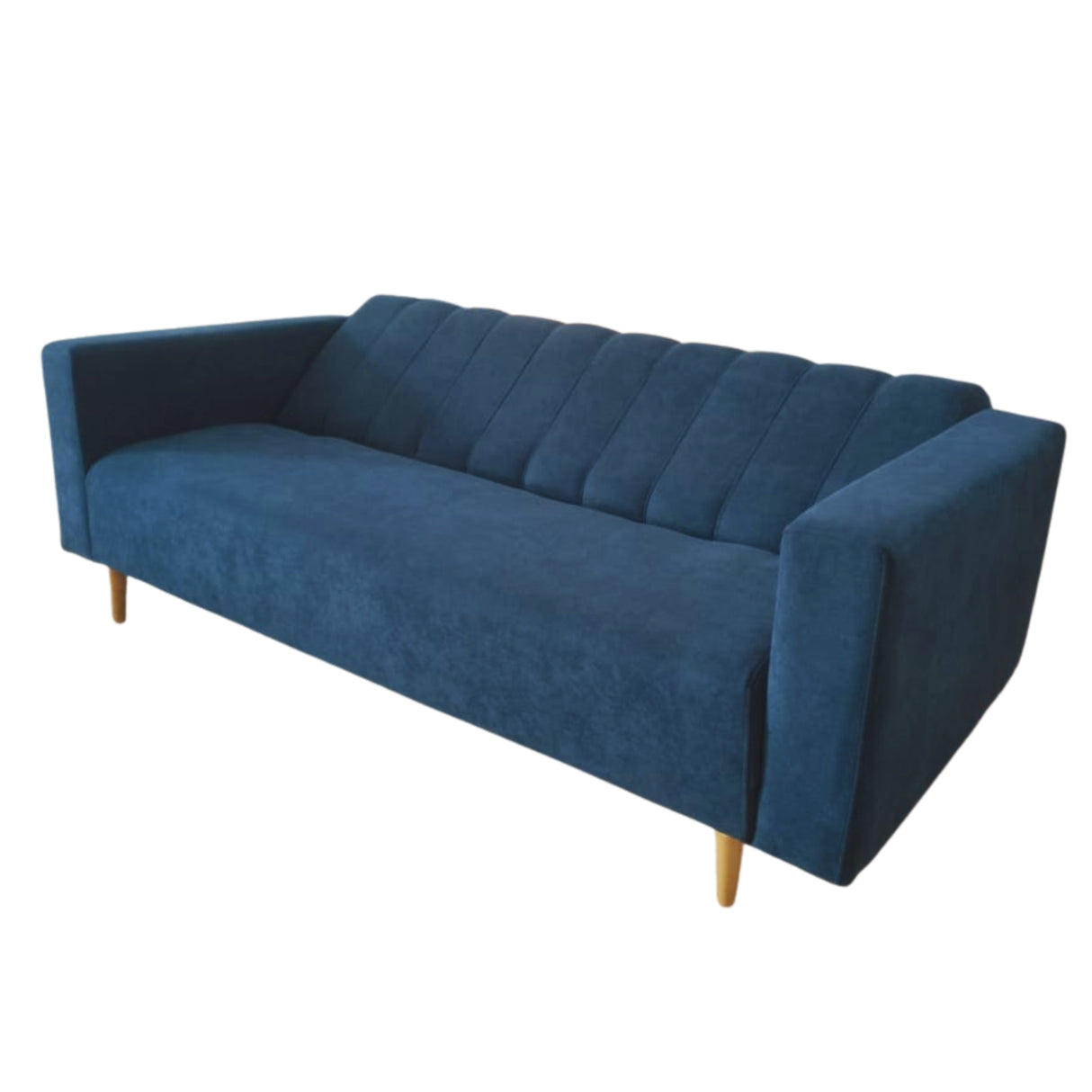 Sofá Cama Split Petróleo 200x30cm de Tres Puestos Reclinable Con Tapizado Acolchado y Antifluido - SOFAS Y POLTRONAS | Bylmo