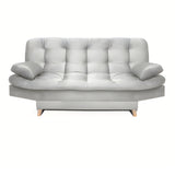 Sofá Cama Magic Plata 180x30cm de Tres Puestos Reclinable Con Tapizado Acolchado y Antifluido - SOFAS Y POLTRONAS | Bylmo