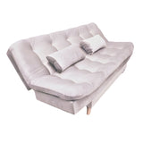 Sofá Cama Magic Palo de Rosa 180x30cm de Tres Puestos Reclinable Con Tapizado Acolchado y Antifluido - SOFAS Y POLTRONAS | Bylmo