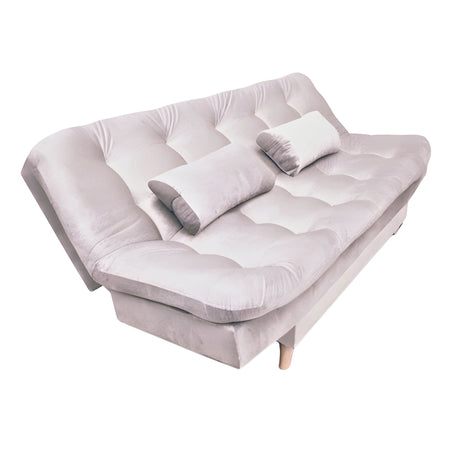 Sofá Cama Magic Palo de Rosa 180x30cm de Tres Puestos Reclinable Con Tapizado Acolchado y Antifluido - SOFAS Y POLTRONAS | Bylmo