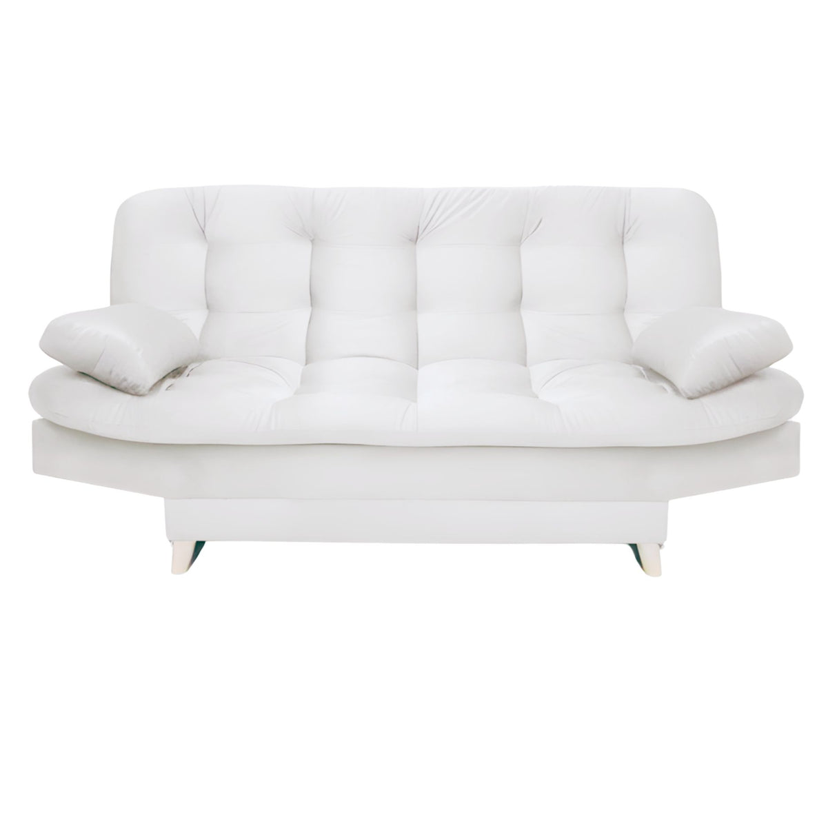 Sofá Cama Magic Marfil 180x30cm de Tres Puestos Reclinable Con Tapizado Acolchado y Antifluido - SOFAS Y POLTRONAS | Bylmo