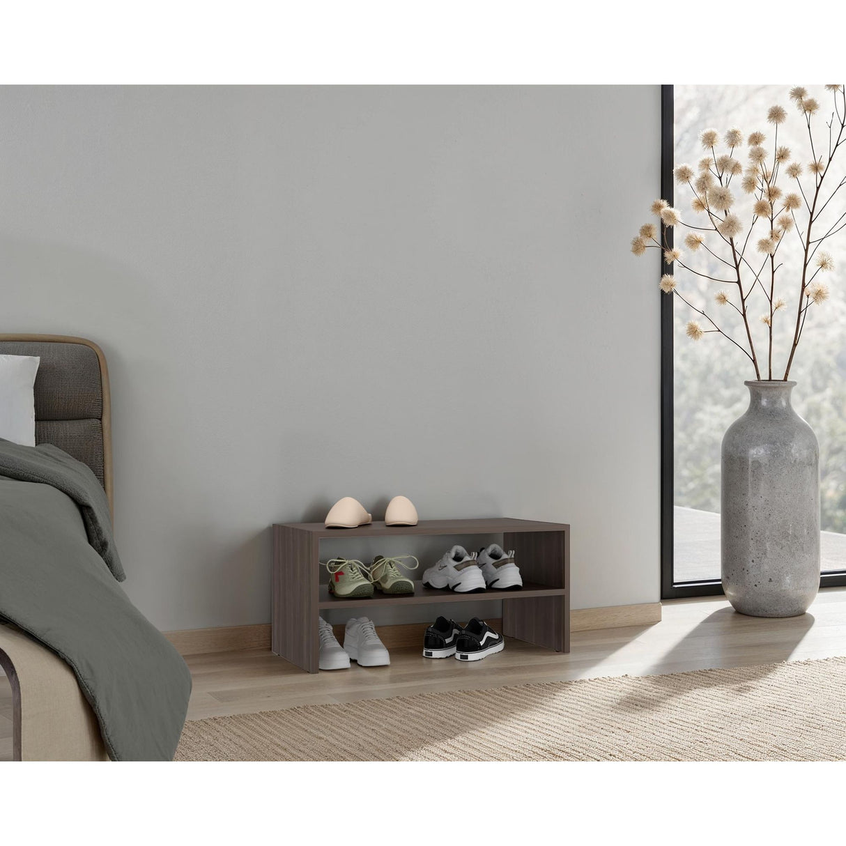 Zapatero Silpa Milan 72x34.9cm Horizontal de Dos Niveles para Seis Zapatos - ZAPATEROS | Bylmo