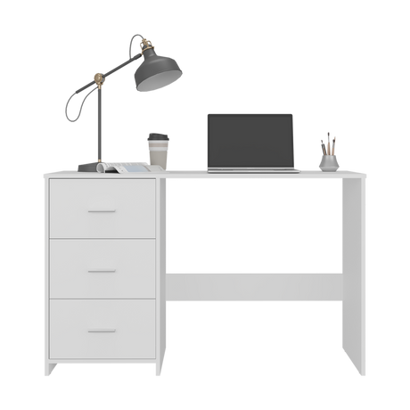 Escritorio Eco Blanco 120.8x76.2cm con Tres Cajones y con Archivador - ESCRITORIOS | Bylmo