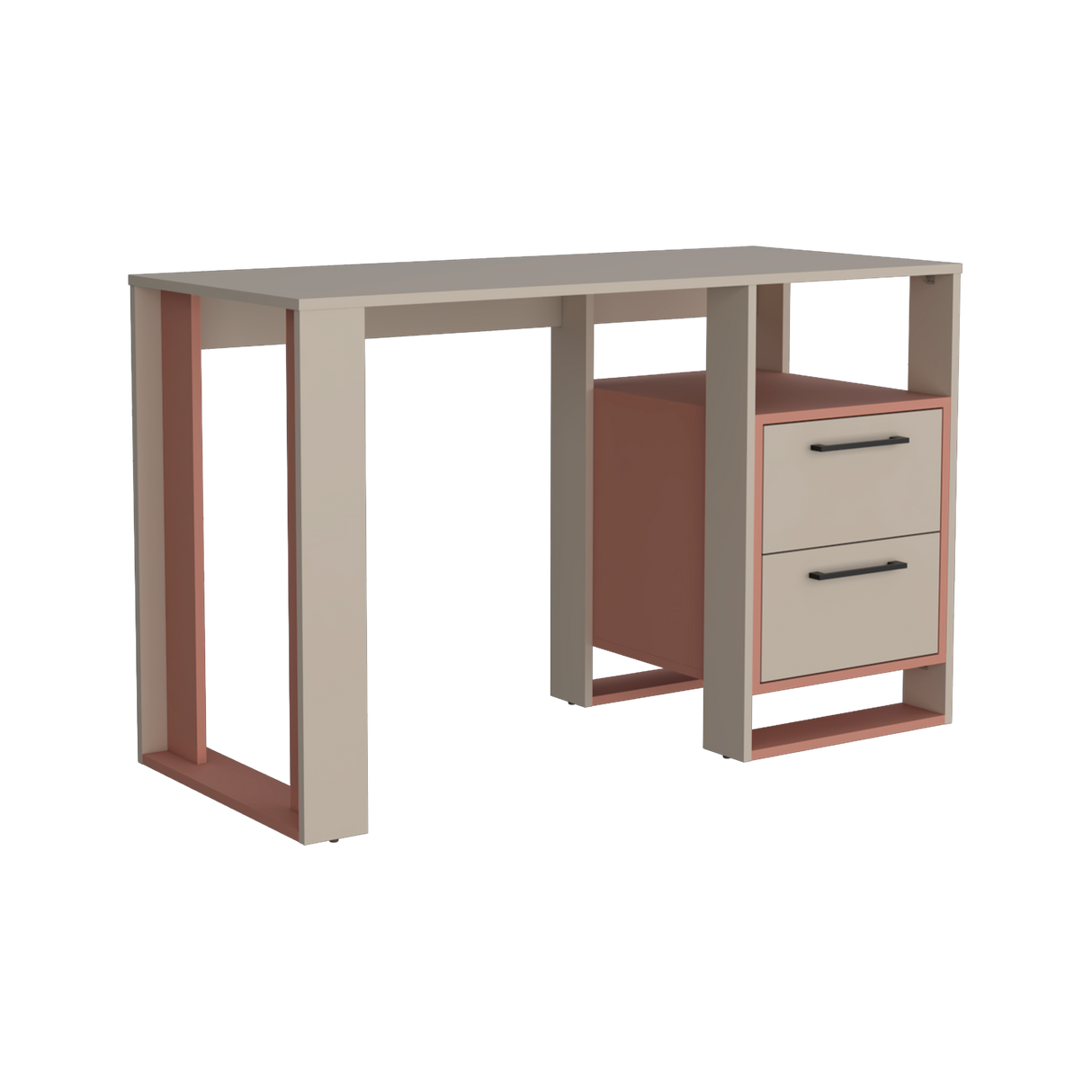 Escritorio Verlot Arupo Y Capri 120x75cm con Dos Cajones y con Archivador - ESCRITORIOS | Bylmo