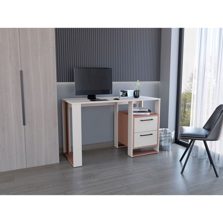 Escritorio Verlot Arupo Y Capri 120x75cm con Dos Cajones y con Archivador - ESCRITORIOS | Bylmo