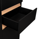 Closet Berino Wengue Y Fresno Europeo 200x200cm con Dos Cajones y con Seis Puertas - CLOSETS | Bylmo
