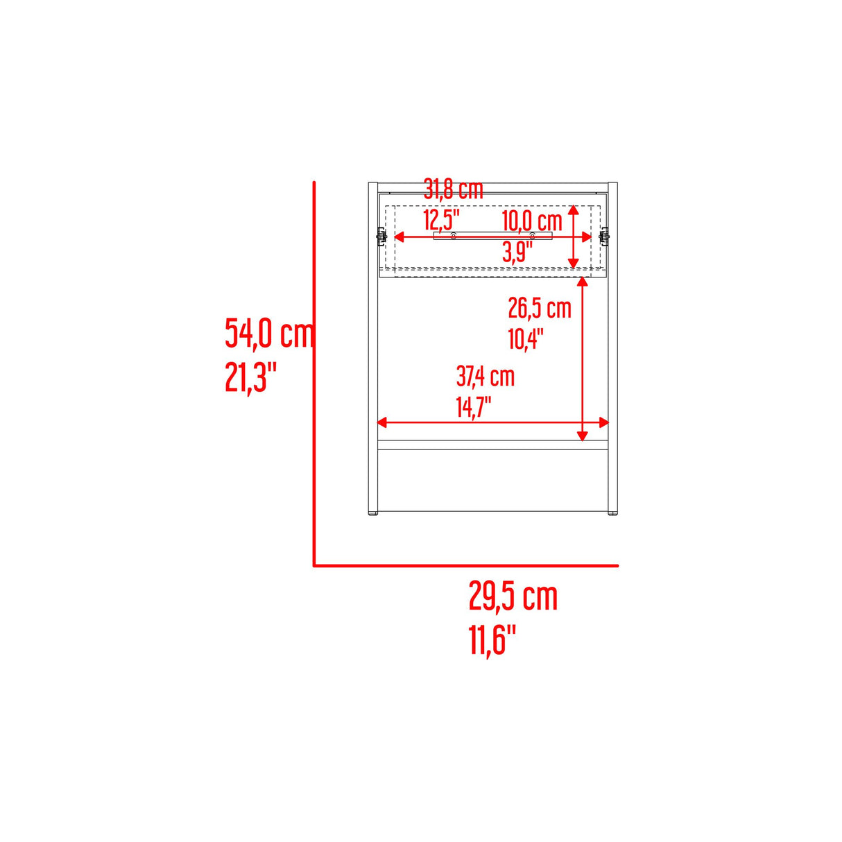 Combo Closet Francis Fresno Europeo Y Blanco 79.4x170.2cm con Cuatro Cajones y con Dos Puertas - CLOSETS | Bylmo