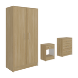 Combo Closet Francis Fresno Europeo Y Blanco 79.4x170.2cm con Cuatro Cajones y con Dos Puertas - CLOSETS | Bylmo