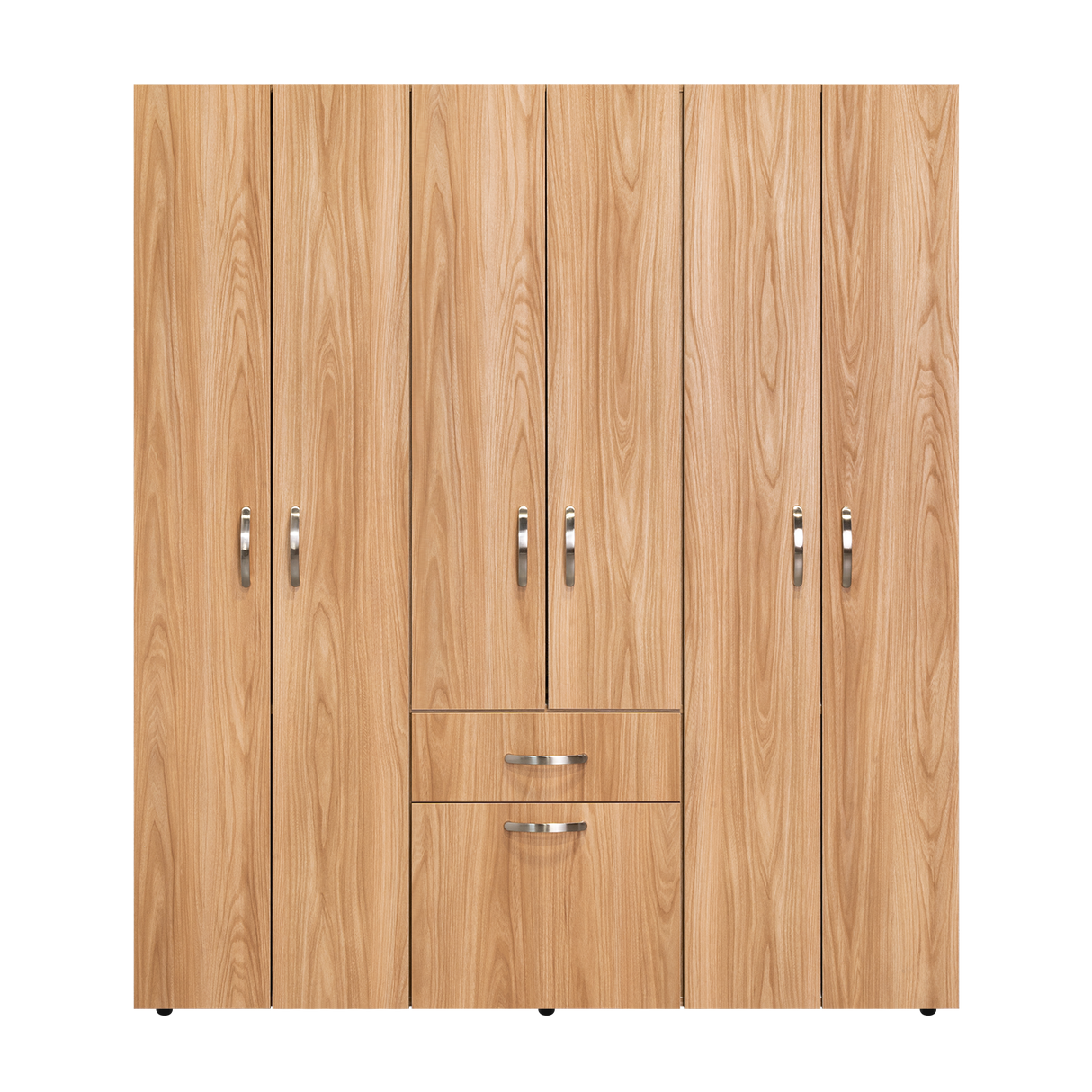 Combo Closet y Cómoda Mayer Fresno Europeo Y Blanco 141.1x164.2cm con Cuatro Cajones y con Cuatro Puertas - CLOSETS | Bylmo