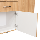 Combo Closet y Cómoda Mayer Fresno Europeo Y Blanco 141.1x164.2cm con Cuatro Cajones y con Cuatro Puertas - CLOSETS | Bylmo