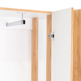 Combo Closet y Cómoda Mayer Fresno Europeo Y Blanco 141.1x164.2cm con Cuatro Cajones y con Cuatro Puertas - CLOSETS | Bylmo