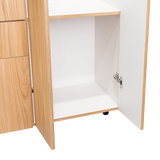 Combo Closet y Cómoda Mayer Fresno Europeo Y Blanco 141.1x164.2cm con Cuatro Cajones y con Cuatro Puertas - CLOSETS | Bylmo