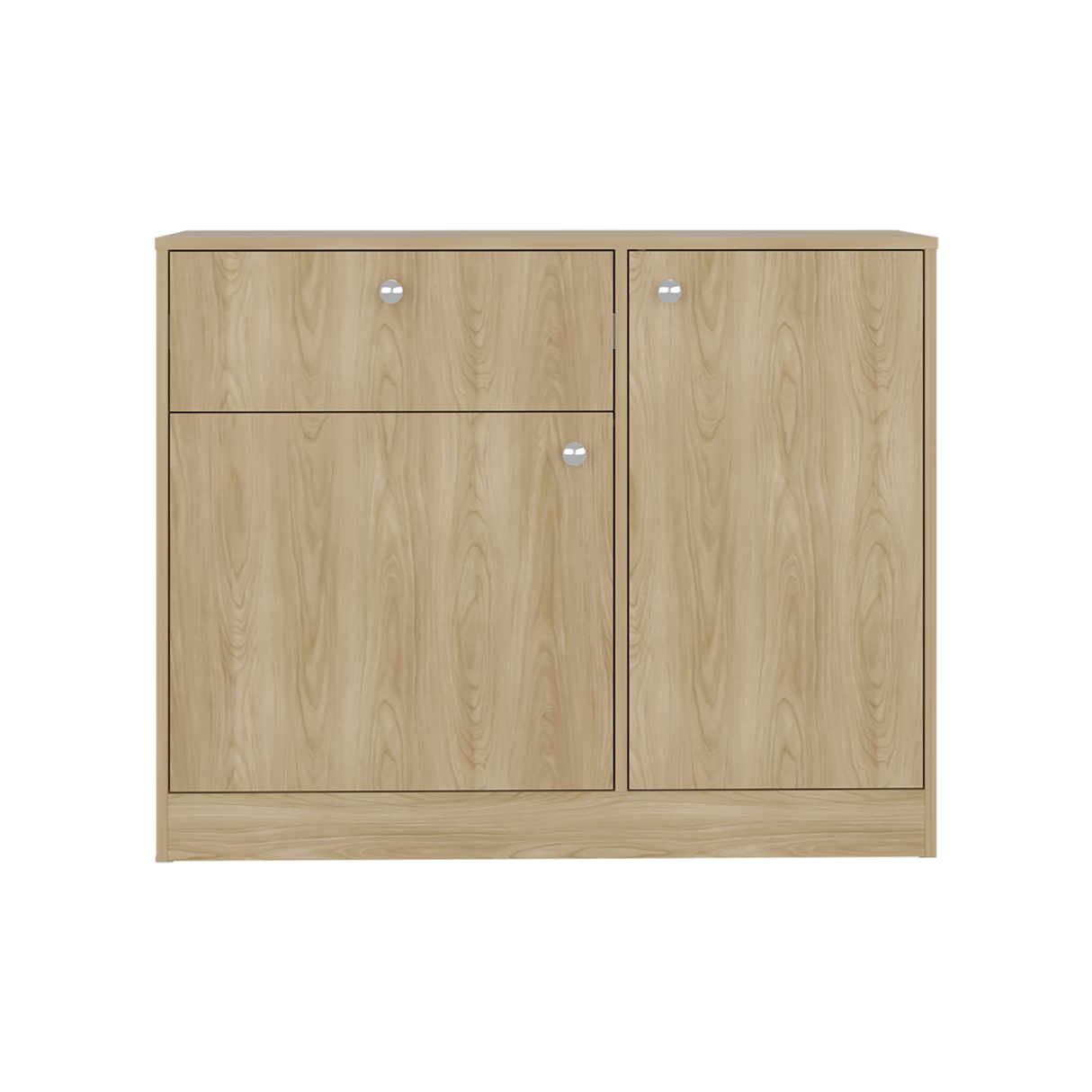 Cómoda Praga Fresno 100x80cm de Dos Hileras con Un Cajón - CAJONERAS Y COMODAS | Bylmo