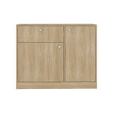 Cómoda Praga Fresno 100x80cm de Dos Hileras con Un Cajón - CAJONERAS Y COMODAS | Bylmo