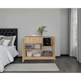 Cómoda Praga Fresno 100x80cm de Dos Hileras con Un Cajón - CAJONERAS Y COMODAS | Bylmo