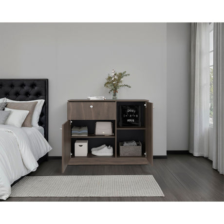 Cómoda Praga Milan 100x80cm de Dos Hileras con Un Cajón - CAJONERAS Y COMODAS | Bylmo