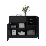 Cómoda Praga Wengue 100x80cm de Dos Hileras con Un Cajón - CAJONERAS Y COMODAS | Bylmo