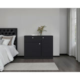 Cómoda Praga Wengue 100x80cm de Dos Hileras con Un Cajón - CAJONERAS Y COMODAS | Bylmo