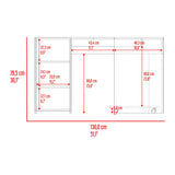 Escritorio En L Baggio Fresno Y Blanco 130x76.5cm Con Entrepaños Y Con Base Para Torre Con Rodachines - ESCRITORIOS | Bylmo