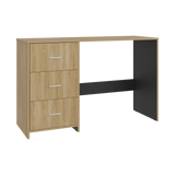 Escritorio Eco Wengue 120.8x76.2cm con Tres Cajones y con Archivador - ESCRITORIOS | Bylmo