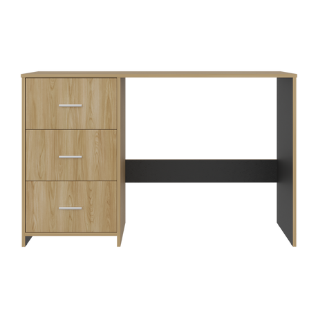 Escritorio Eco Wengue 120.8x76.2cm con Tres Cajones y con Archivador - ESCRITORIOS | Bylmo