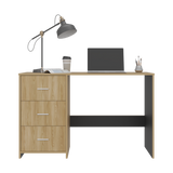 Escritorio Eco Wengue 120.8x76.2cm con Tres Cajones y con Archivador - ESCRITORIOS | Bylmo