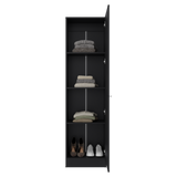 Closet Praga Wengue 49.1x180.8cm con Una Puerta y con Espejo - CLOSETS | Bylmo