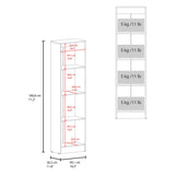 Closet Praga Wengue 49.1x180.8cm con Una Puerta y con Espejo - CLOSETS | Bylmo