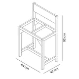 Punto Ecológico 64x92cm Multiusos de 36 Litros con Dos Canecas - BASUREROS Y PAPELERAS | Bylmo