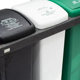 Punto Ecológico 95x107cm Multiusos de 55 Litros con Tres Canecas - BASUREROS Y PAPELERAS | Bylmo