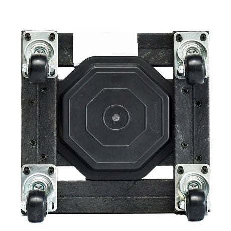 Base para Materas Exterior Tulipán Negro 23x5cm Cuadrado con Rodachines Apto Para Intemperie - BASES PARA MATERAS DE EXTERIOR | Bylmo