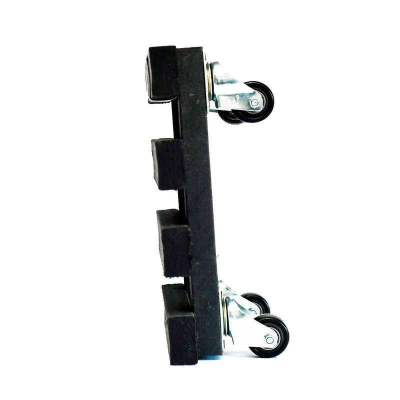 Base para Materas Exterior Tulipán Negro 28x10cm Cuadrado con Rodachines Apto Para Intemperie - BASES PARA MATERAS DE EXTERIOR | Bylmo