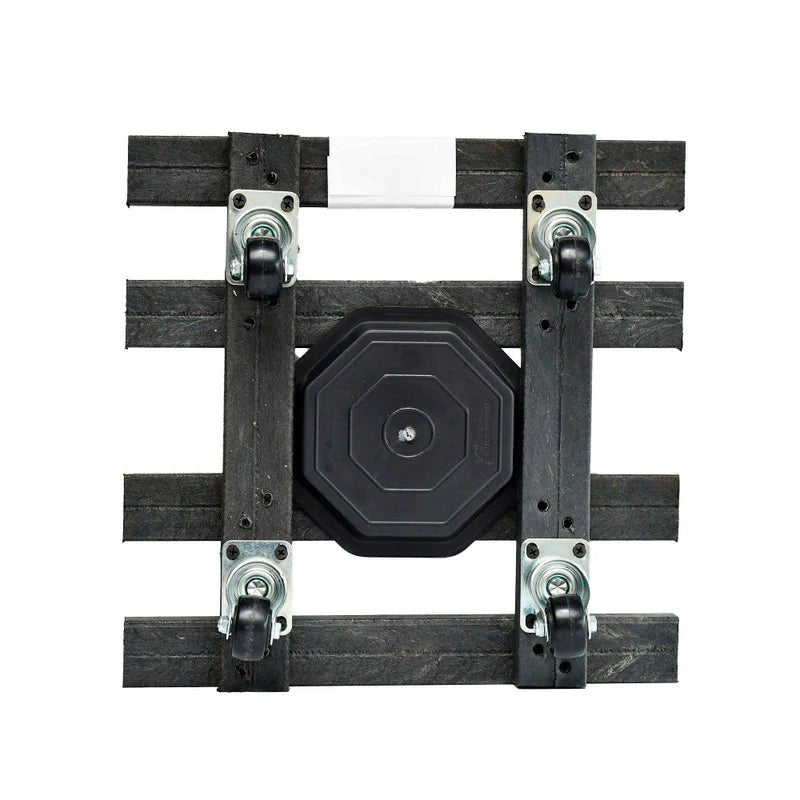 Base para Materas Exterior Tulipán Negro 35x10cm Cuadrado con Rodachines Apto Para Intemperie - BASES PARA MATERAS DE EXTERIOR | Bylmo