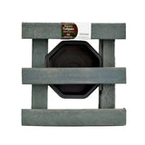 Base para Materas Livianas Exterior Tulipán Negro 23x10cm Cuadrado con Rodachines Apto Para Intemperie - BASES PARA MATERAS DE EXTERIOR | Bylmo