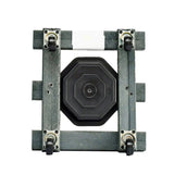 Base para Materas Livianas Exterior Tulipán Negro 23x10cm Cuadrado con Rodachines Apto Para Intemperie - BASES PARA MATERAS DE EXTERIOR | Bylmo